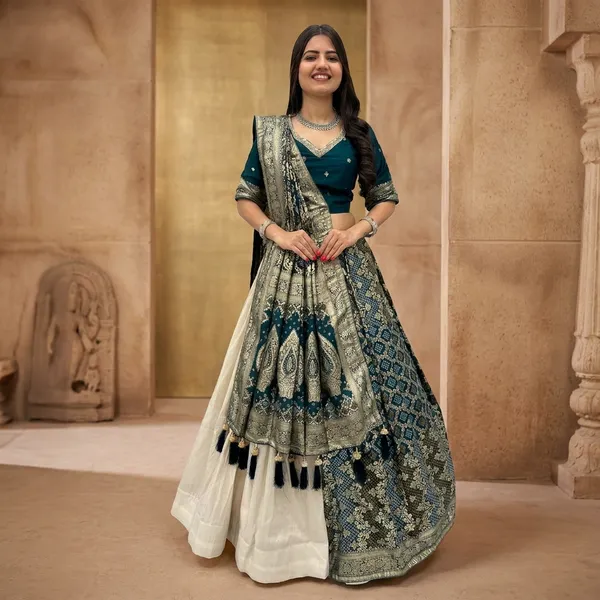 Designer_Banarasi_Silk_Lehenga_Choli_Set_with_Embroidered_Blouse_and_Dupatta