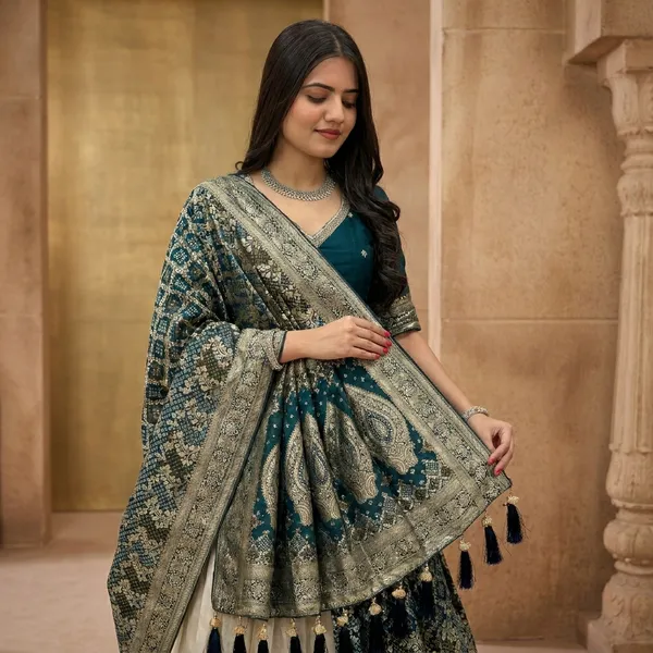Designer_Banarasi_Silk_Lehenga_Choli_Set_with_Embroidered_Blouse_and_Dupatta