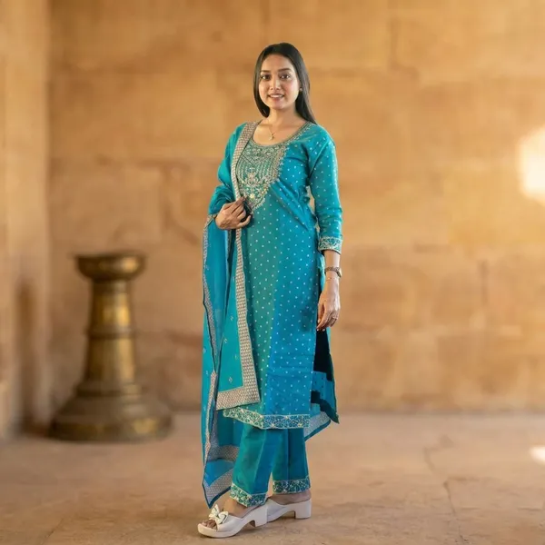 Elegant_Blue_Embroidered_Anarkali_Suit_Set_with_Dupatta