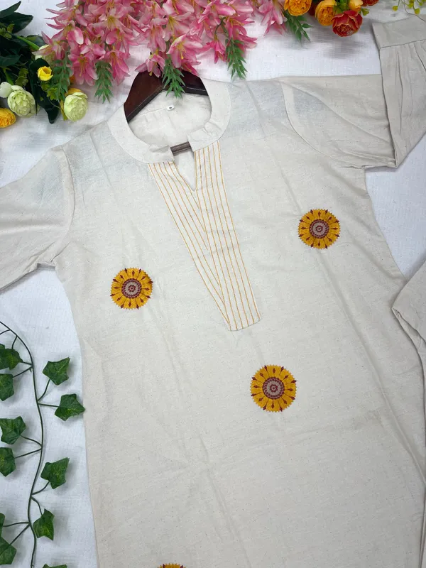 RichOra_SunBloom_Grace_Cotton_Kurta_Pant_Set