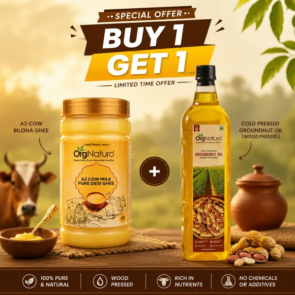 B1G1_-_OrgNaturo_A2_Cow_Ghee_&_Wood_Pressed_Groundnut_Oil