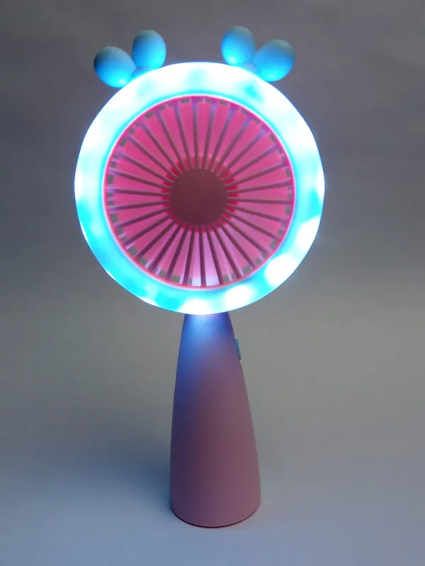 Blue_and_Pink_Handheld_Portable_Battery_Fan_with_Cartoon_Design