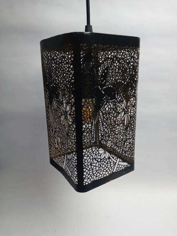 Black_Metal_Floral_Cutout_Pendant_Lamp_Shade