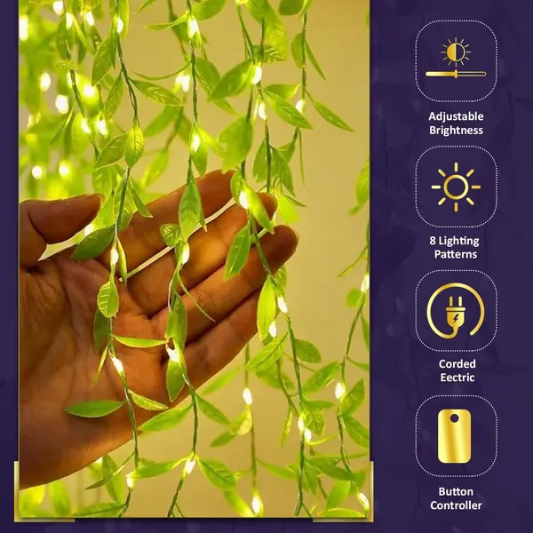 Green_Leaf_Artificial_Vine_Curtain_Light_with_180_Warm_LED