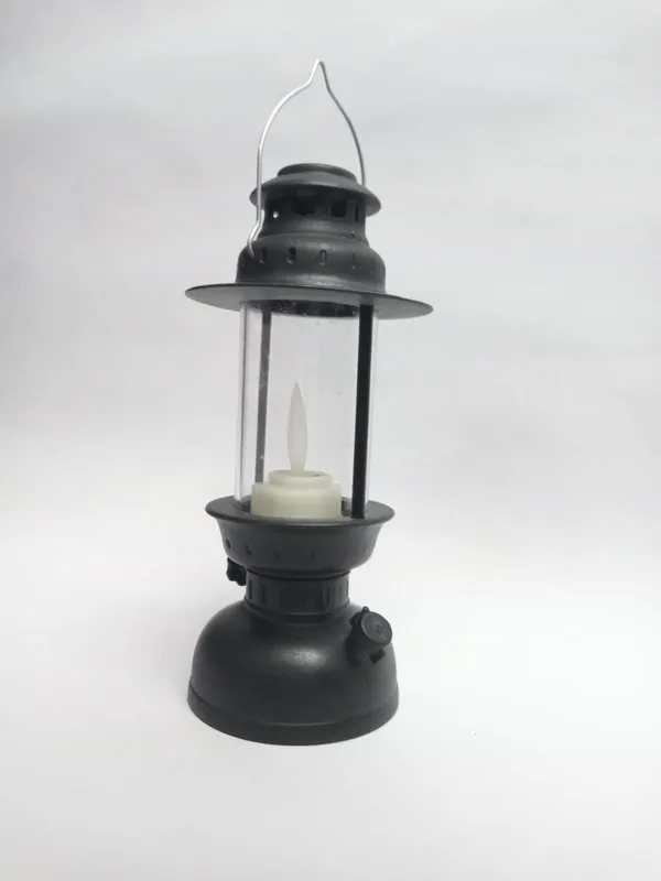 Black_Metal_Vintage_Style_LED_Lantern_with_Flickering_Flame_Effect_-_Pack_of_2