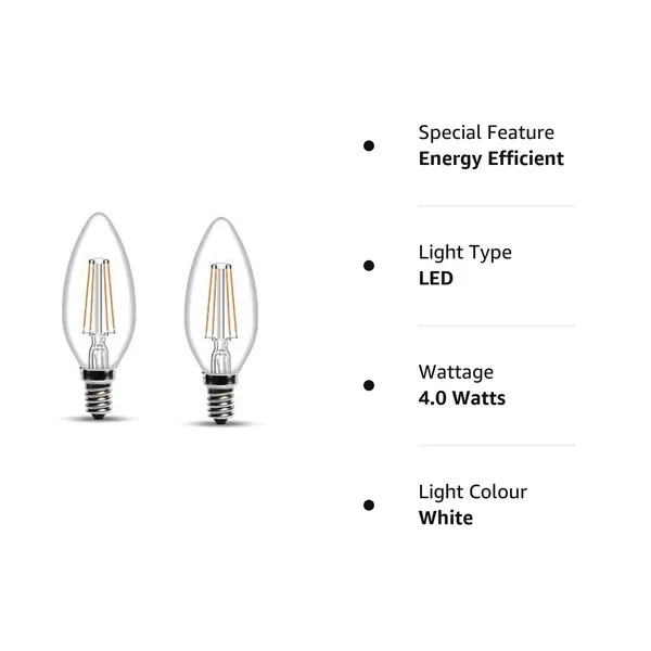 Clear_Glass_Candle_Shape_LED_Filament_Bulb_4W_E14_Base_-_Pack_of_2