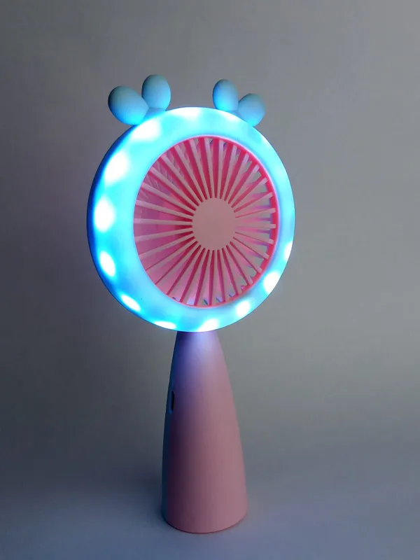 Blue_and_Pink_Handheld_Portable_Battery_Fan_with_Cartoon_Design