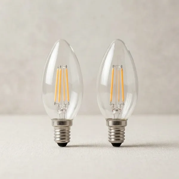 Clear_Glass_Candle_Shape_LED_Filament_Bulb_4W_E14_Base_-_Pack_of_2