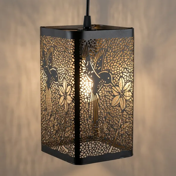 Black_Metal_Floral_Cutout_Pendant_Lamp_Shade
