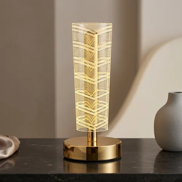 Golden_Cylindrical_LED_Table_Lamp_with_Decorative_Pattern
