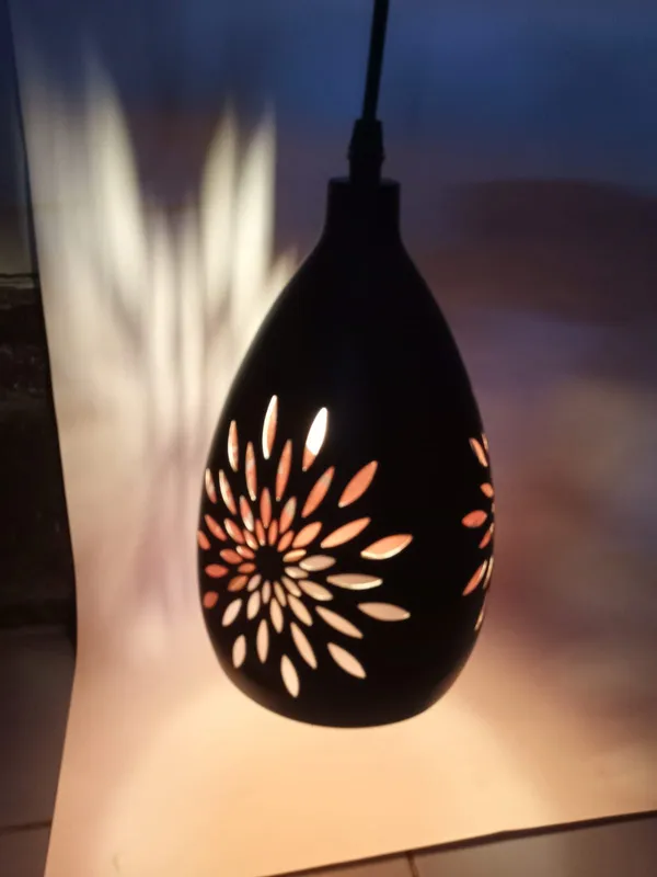 Black_Metal_Floral_Cutout_Teardrop_Pendant_Lamp