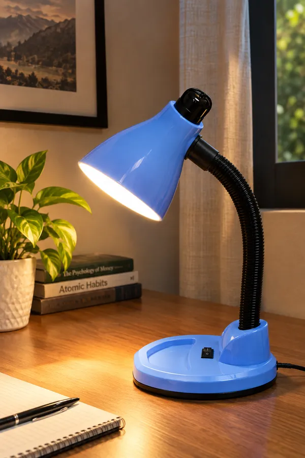 Blue_Adjustable_Desk_Lamp_with_Flexible_Gooseneck