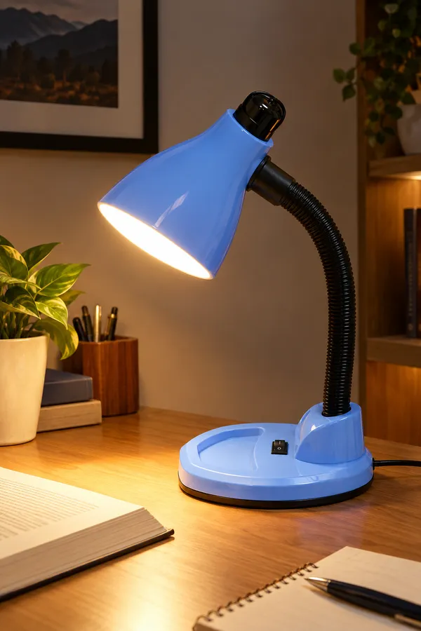 Blue_Adjustable_Desk_Lamp_with_Flexible_Gooseneck