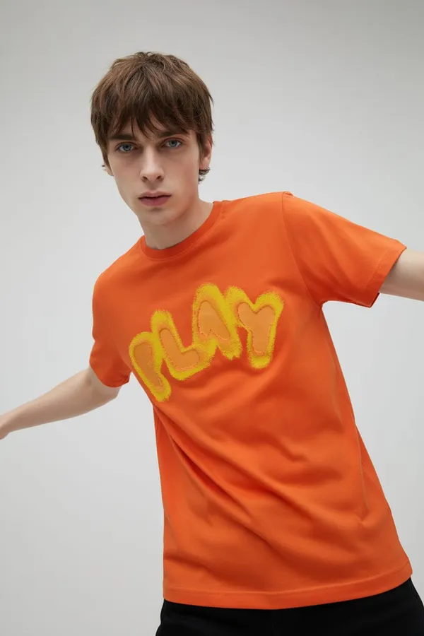 Orange_Graphic_Print_Casual_T-Shirt_for_Men