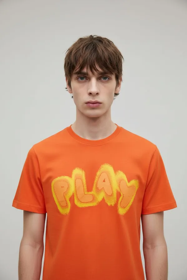 Orange_Graphic_Print_Casual_T-Shirt_for_Men