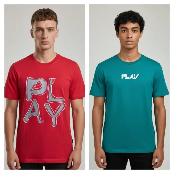 Teal_And_Red_Cotton_Graphic_Print_T-Shirt_for_Men_|_Pack_Of_2