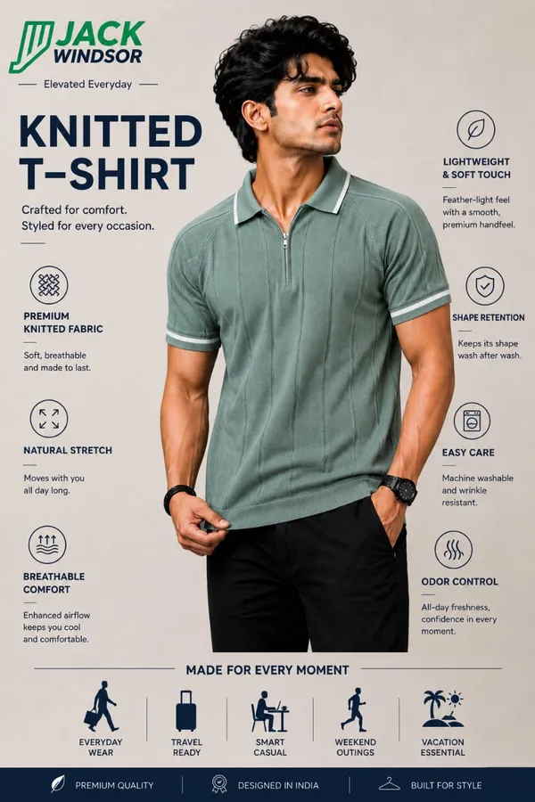Yellow_And_Sage_Green_Polo_Collar_T-Shirt_for_Men_|_Pack_Of_2