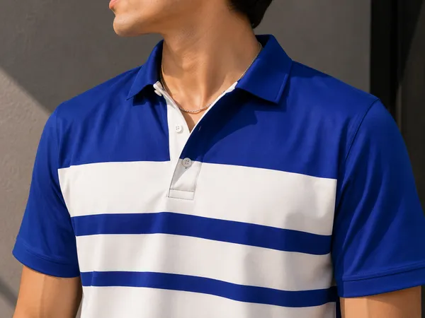 Blue_And_White_Striped_Polo_T-Shirt_For_Men