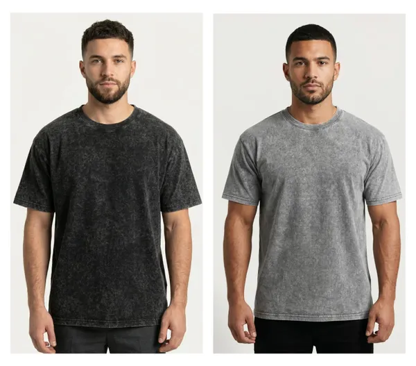 Grey_And_Charcoal_Cotton_Oversized_T-Shirt_for_Men_|_Pack_Of_2