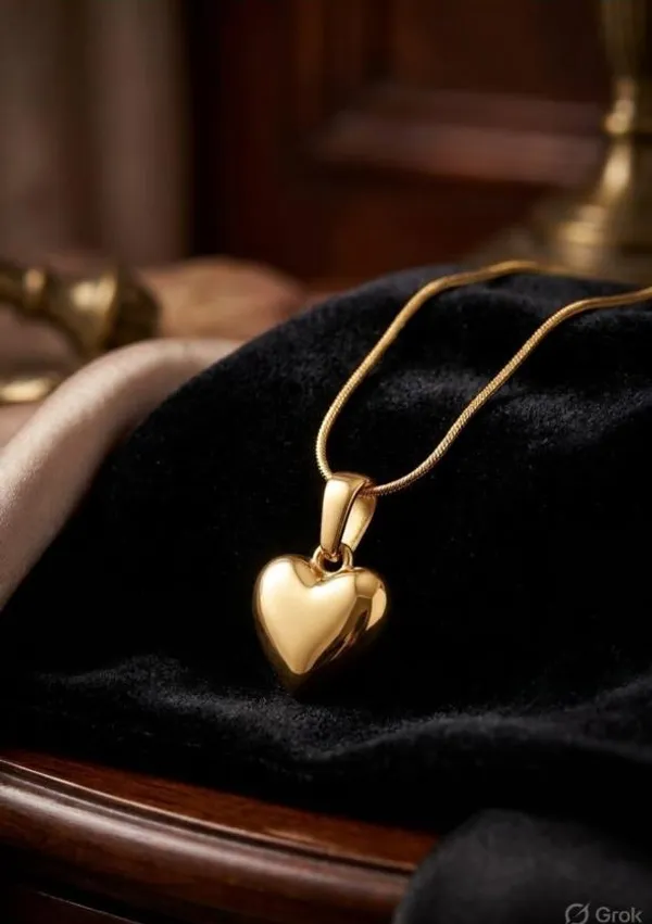 Gold_Plated_Heart_Pendent_Necklace