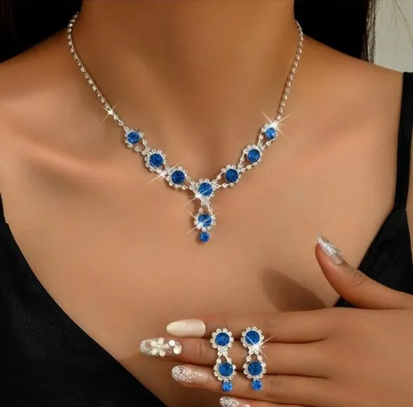 Blue_Jewelry_Set_Alloy_For_Women