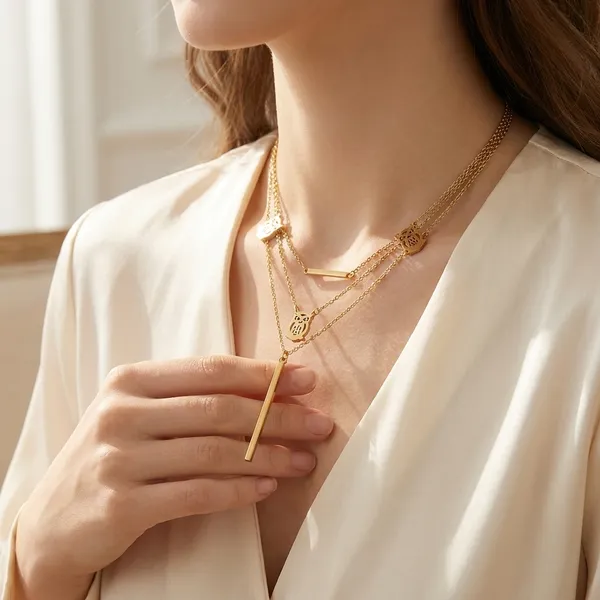 Gold_Necklace_Set_Alloy_For_Women