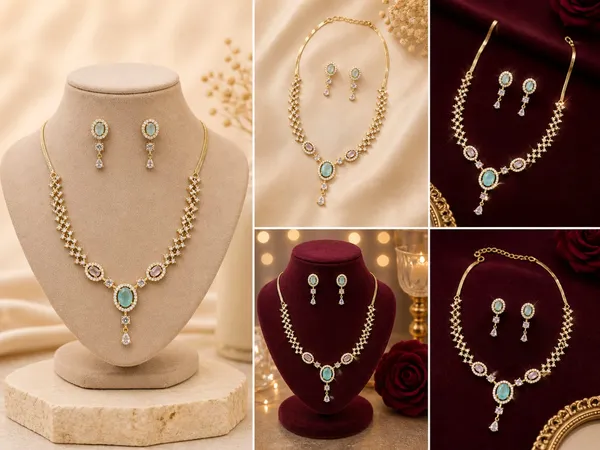 Lustrous_Mint_&_Blush_Crystal_Statement_Necklace_Set