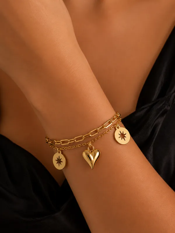 22K_Gold-Plated_Charms_Heart_Harmony_Bracelet