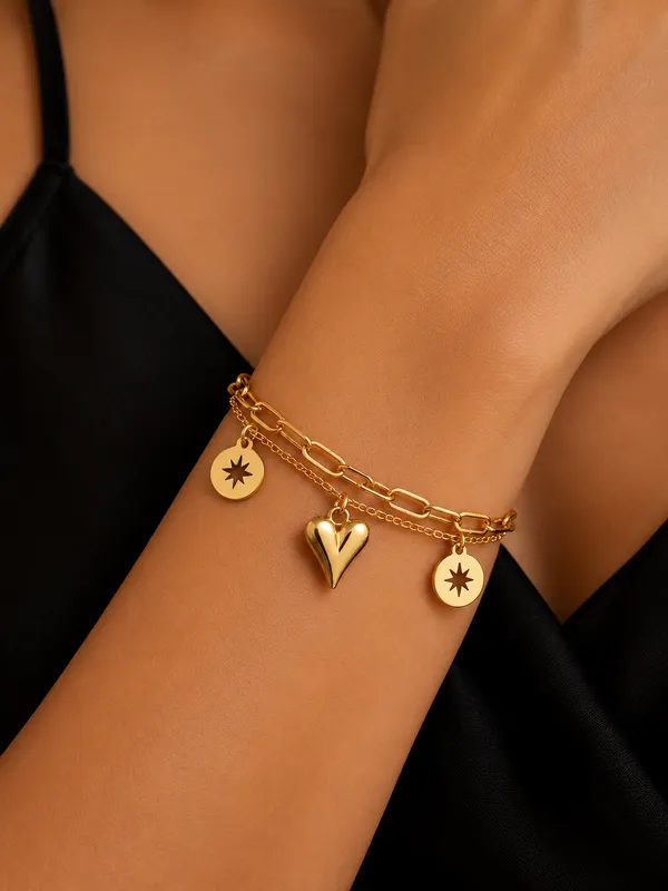 22K_Gold-Plated_Charms_Heart_Harmony_Bracelet
