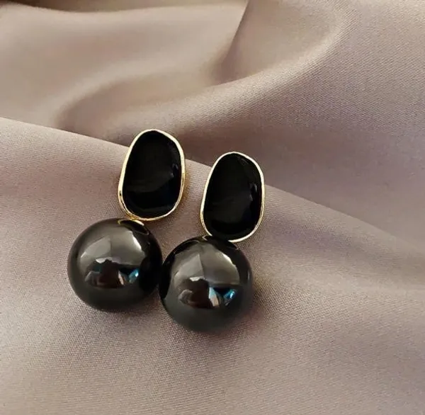 Black_Earrings_Alloy_For_Women