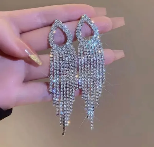 White_Earrings_Alloy_For_Women