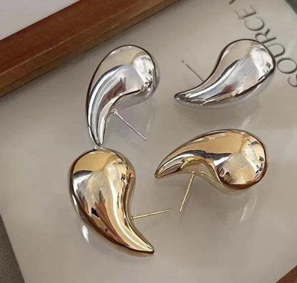 Silver_And_Gold_Earrings_Alloy_For_Women