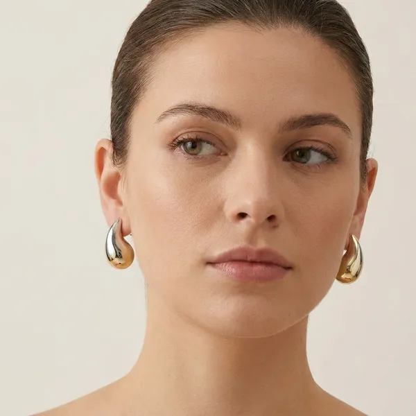 Silver_And_Gold_Earrings_Alloy_For_Women