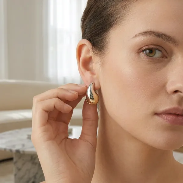 Silver_And_Gold_Earrings_Alloy_For_Women