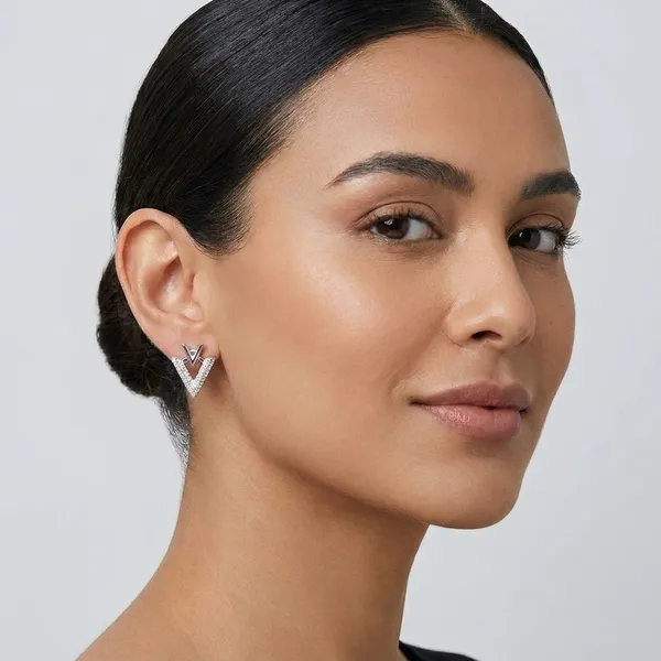White_Earrings_Alloy_For_Women
