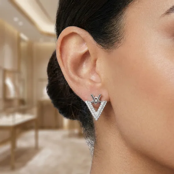 White_Earrings_Alloy_For_Women