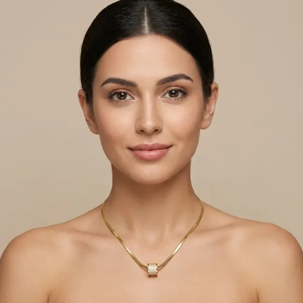 Gold_Roll_Pendent_Necklace__For_Women