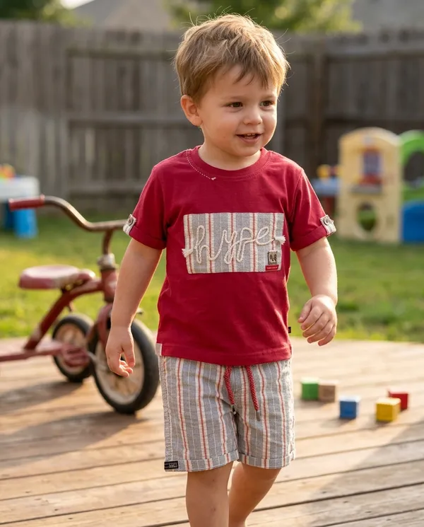 Red_Grey_Cotton_Applique_T-Shirt_&_Shorts_Co-Ord_Set_For_Baby_Boys