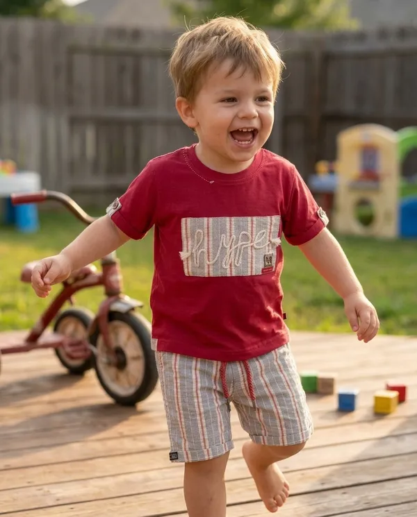 Red_Grey_Cotton_Applique_T-Shirt_&_Shorts_Co-Ord_Set_For_Baby_Boys