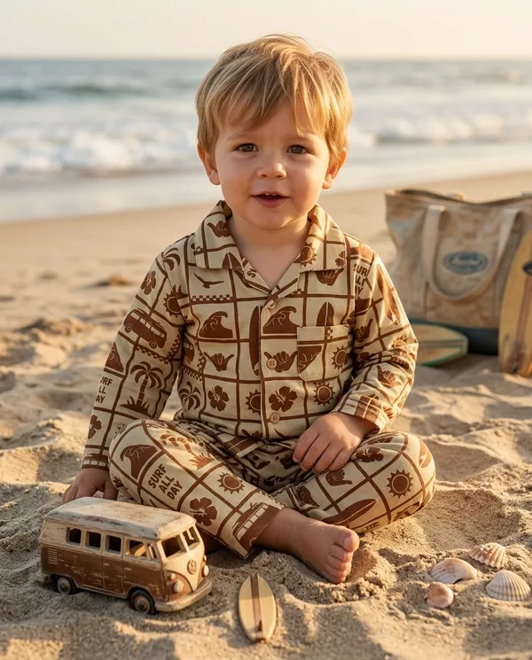 Beige_Brown_Cotton_Beach_Wear_Co-Ord_Set_For_Baby_Boys