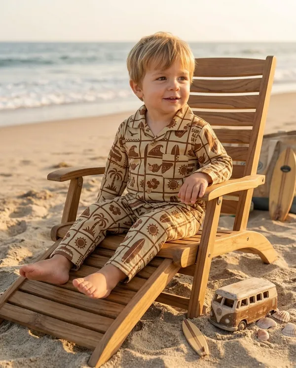 Beige_Brown_Cotton_Beach_Wear_Co-Ord_Set_For_Baby_Boys