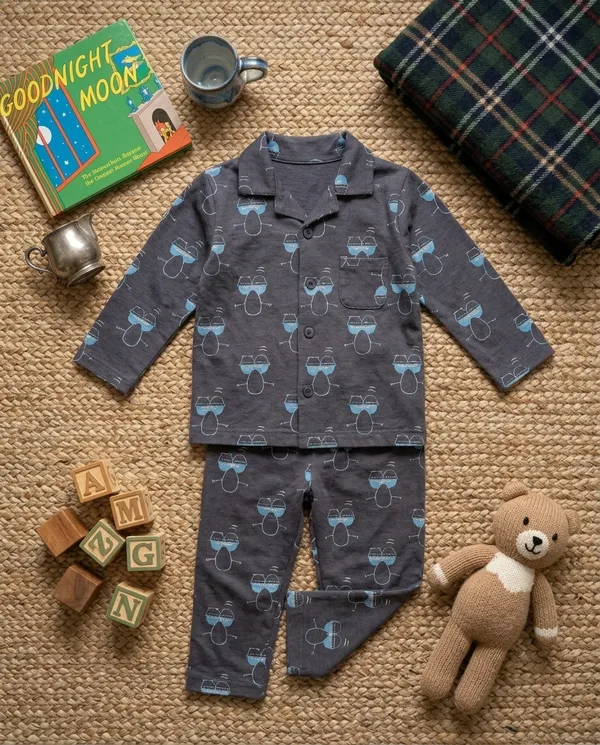 Melange_Grey_Cotton_Night_Co-Ord_Set_For_Baby_Boys