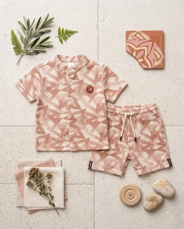 Peach_White_Cotton_Geometric_Printed_Co-Ord_Set_For_Baby_Boys