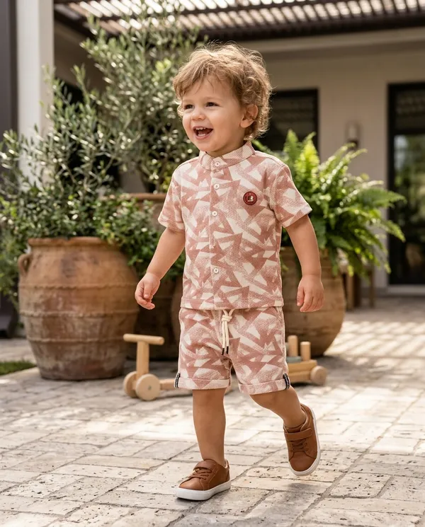 Peach_White_Cotton_Geometric_Printed_Co-Ord_Set_For_Baby_Boys