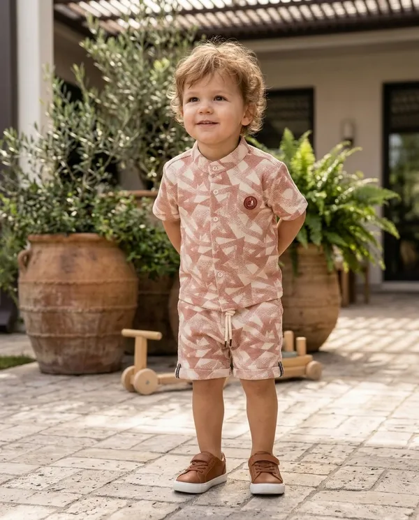 Peach_White_Cotton_Geometric_Printed_Co-Ord_Set_For_Baby_Boys