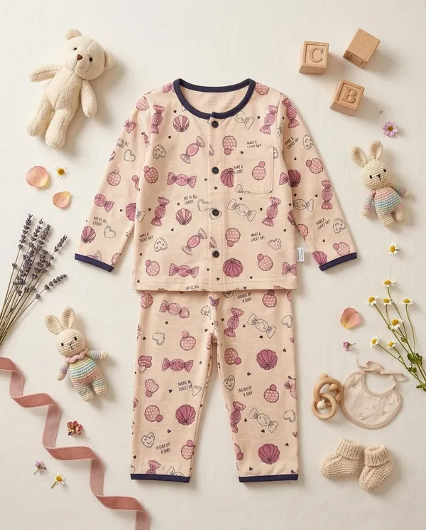 Peach_Cotton_Night_Co-Ord_Set_For_Baby_Girls