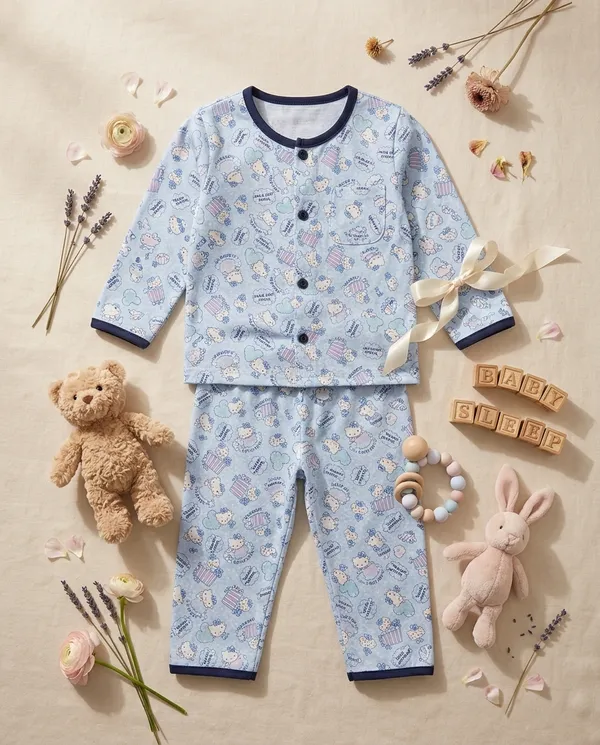 Blue_Cotton_Night_Co-Ord_Set_For_Baby_Girls