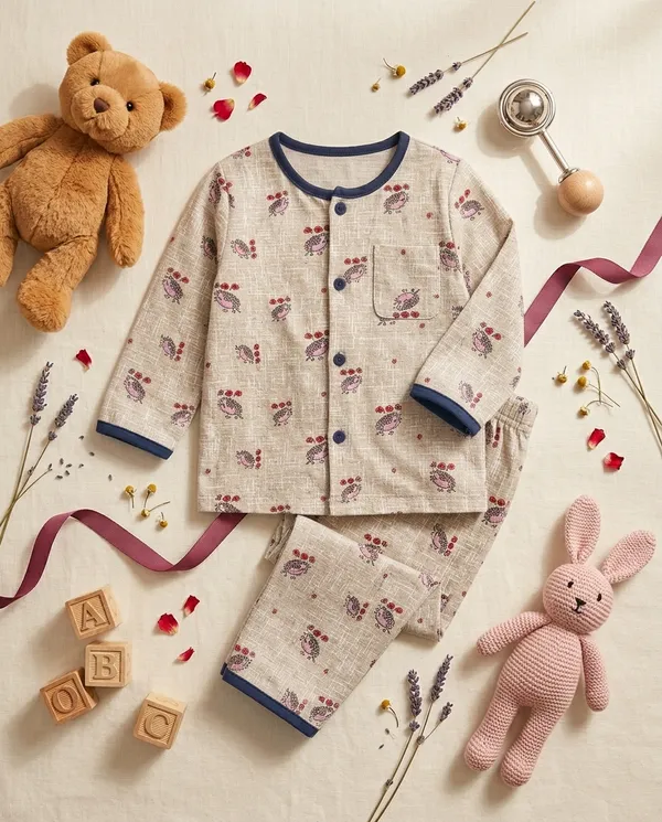 Beige_Cotton_Night_Co-Ord_Set_For_Baby_Girls