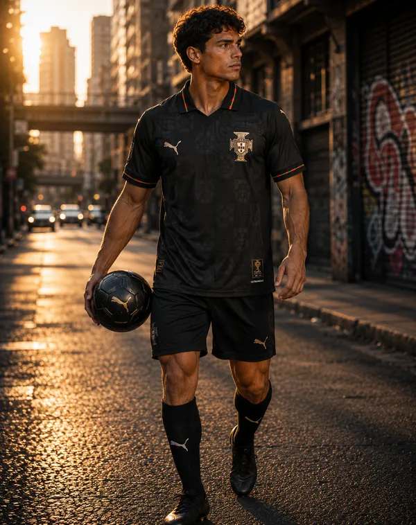 Black_Football_Jersey_And_Shorts_Set_For_Men