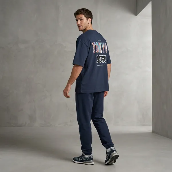 Navyblue_Cotton_Premium_T_Shirt_For_Men